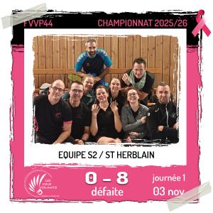 Rencontre J1 de la S2 : Vigneux contre St Herblain (défaite)